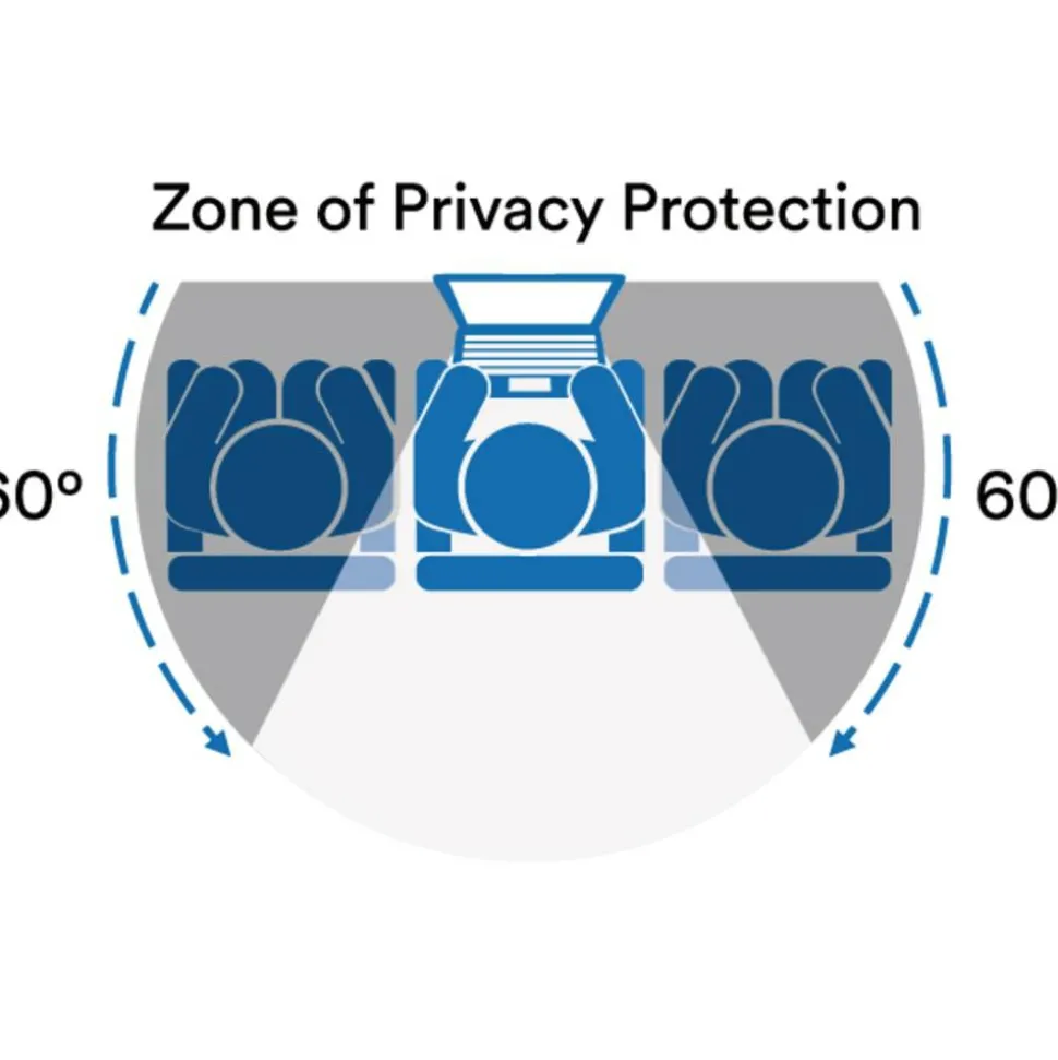 3M Bright Screen Privacy Filter for 13.3" Widescreen Laptops, 16:10 Aspect Ratio, Reduces Blue Light, Anti-Glare