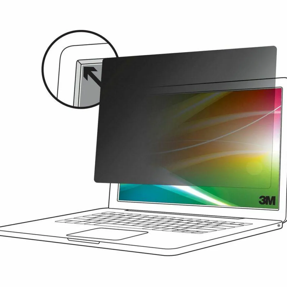 3M™ Bright Screen Privacy Filter for 15.6in Laptop, 16:9, BP156W9B