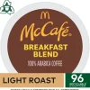 McCafe Breakfast Blend Coffee, K-Cups, Box Of 24 Pods, Case Of 4 Boxes