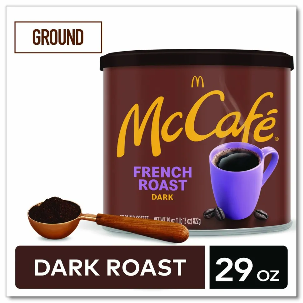McCafe Ground Coffee, French Roast, 29 oz Can