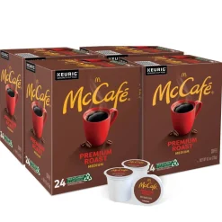 McCafe Single-Serve Pods, Premium Roast, Classic, Box Of 24 Pods, Case Of 4 Boxes