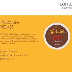 McCafe Single-Serve Pods, Premium Roast, Classic, Box Of 24 Pods, Case Of 4 Boxes