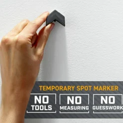 3M Claw Drywall Picture Hanger, Stainless Steel, 45 lb Capacity, 3 Hooks and 3 Spot Markers
