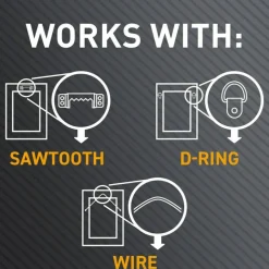 3M Claw Drywall Picture Hanger, Stainless Steel, 45 lb Capacity, 3 Hooks and 3 Spot Markers