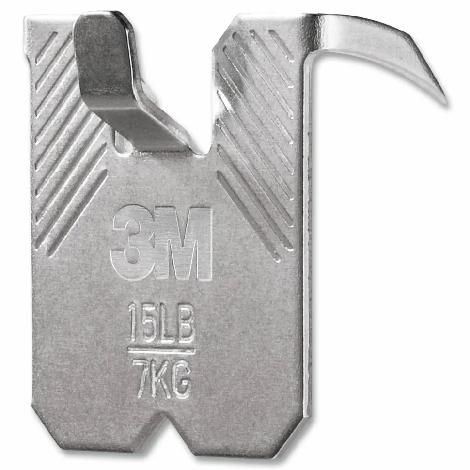 3M Claw Drywall Picture Hanger, Stainless Steel, 15 lb Capacity, 5 Hooks and 5 Spot Markers