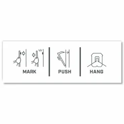 3M Claw Drywall Picture Hanger, Stainless Steel, 15 lb Capacity, 5 Hooks and 5 Spot Markers
