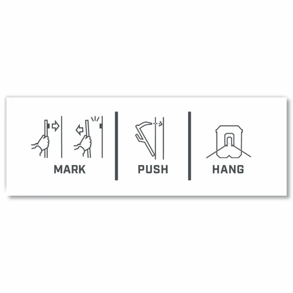 3M Claw Drywall Picture Hanger, Stainless Steel, 15 lb Capacity, 5 Hooks and 5 Spot Markers