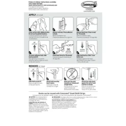 3M Command Mega Pack Utility Hooks, Small, White, Pack Of 24