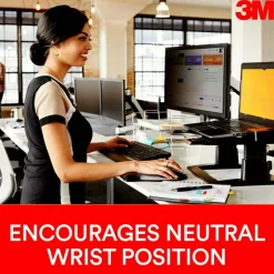 3M Compact Gel Keyboards Wrist Rest With Antimicrobial Protection, 18