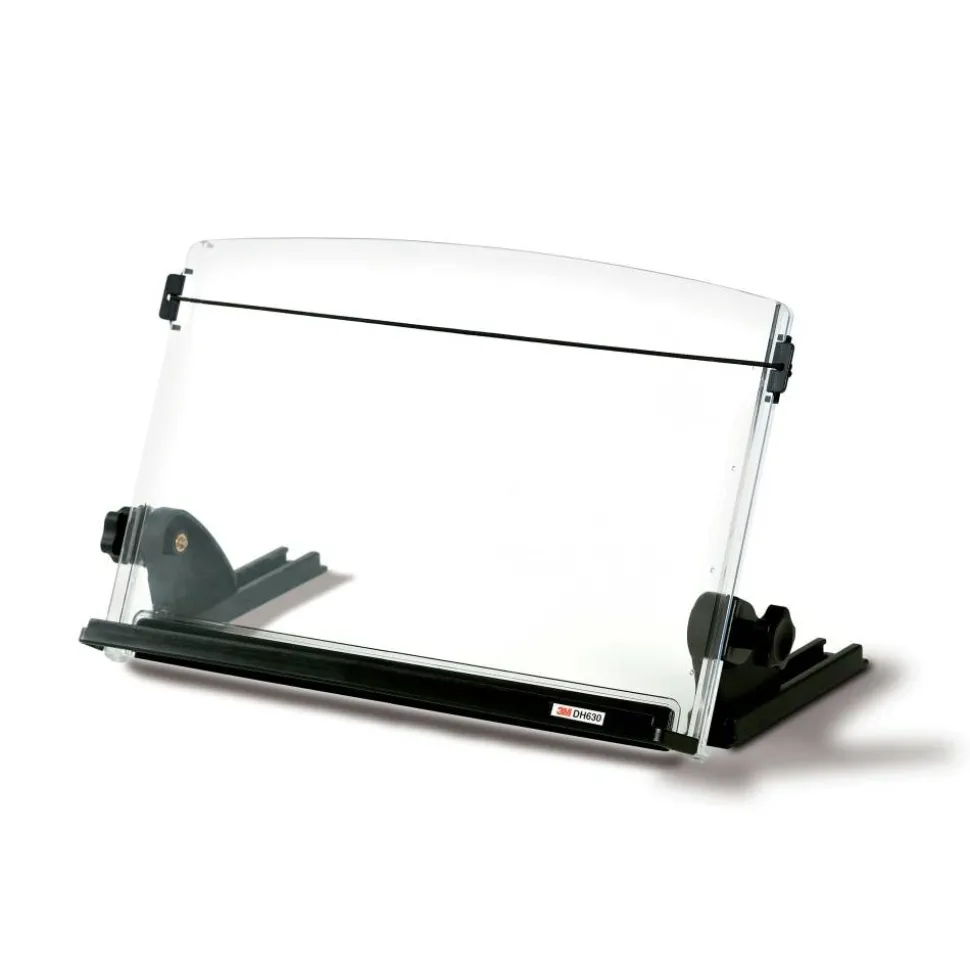 3M Desktop Document Holders, 14", Black/Clear