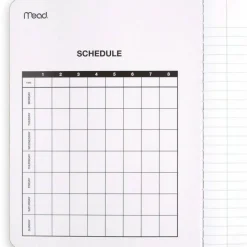 Mead Composition Book, 7-1/2" x 9-3/4", 100 Sheets, Black Marble