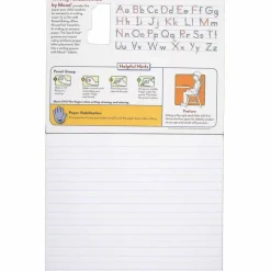 Mead Learn to Letter Primary Journal with Raised Ruling, Manuscript Format, Orange/White/Blue Cover, (40) 10 x 8 Sheets