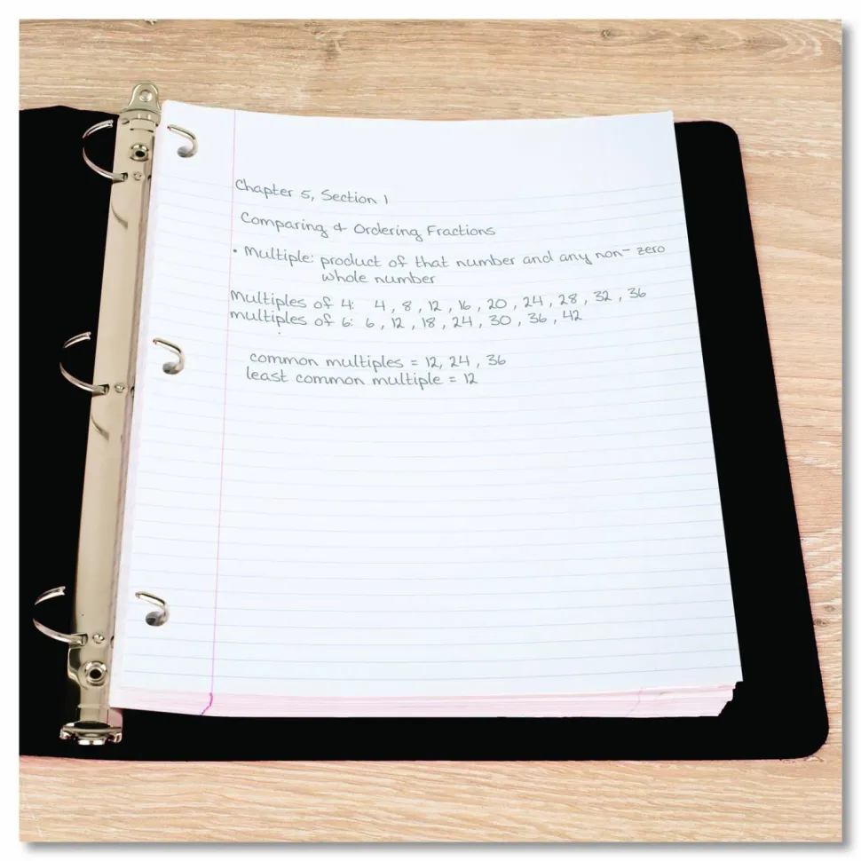 Mead Notebook Filler Paper - Letter - 200 Sheets - Spiral - 0.31" Ruled - Ruled Red Margin - 16 lb Basis Weight - 17208