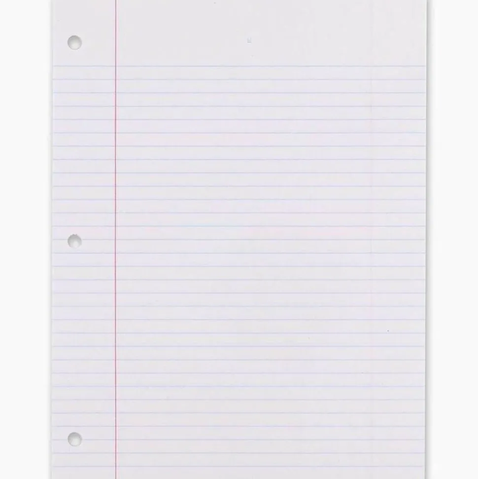 Mead Notebook Filler Paper - Letter - 200 Sheets - Spiral - 0.31" Ruled - Ruled Red Margin - 16 lb Basis Weight - 17208
