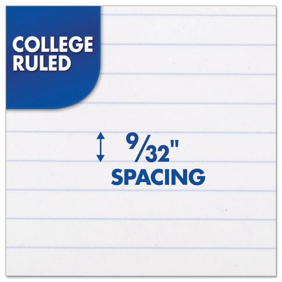 Mead Spiral Notebook, 8" x 11", 1 Subject, College Ruled, 200 Pages (100 Sheets), Assorted Colors
