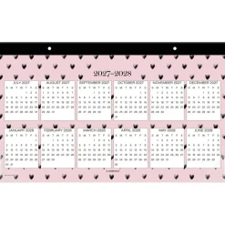 Mead Cambridge Cherish Academic 2026-2027 Monthly Desk Pad Calendar, Compact, 11