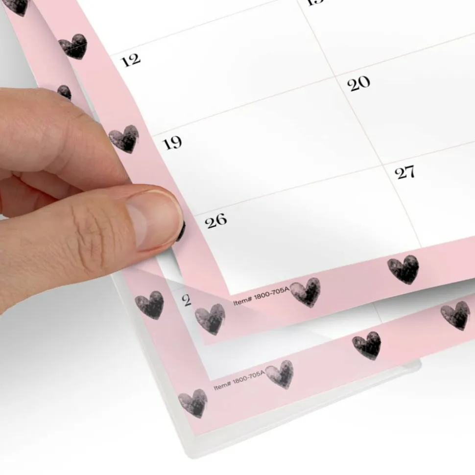Mead Cambridge Cherish Academic 2026-2027 Monthly Desk Pad Calendar, Compact, 11" x 17 3/4"