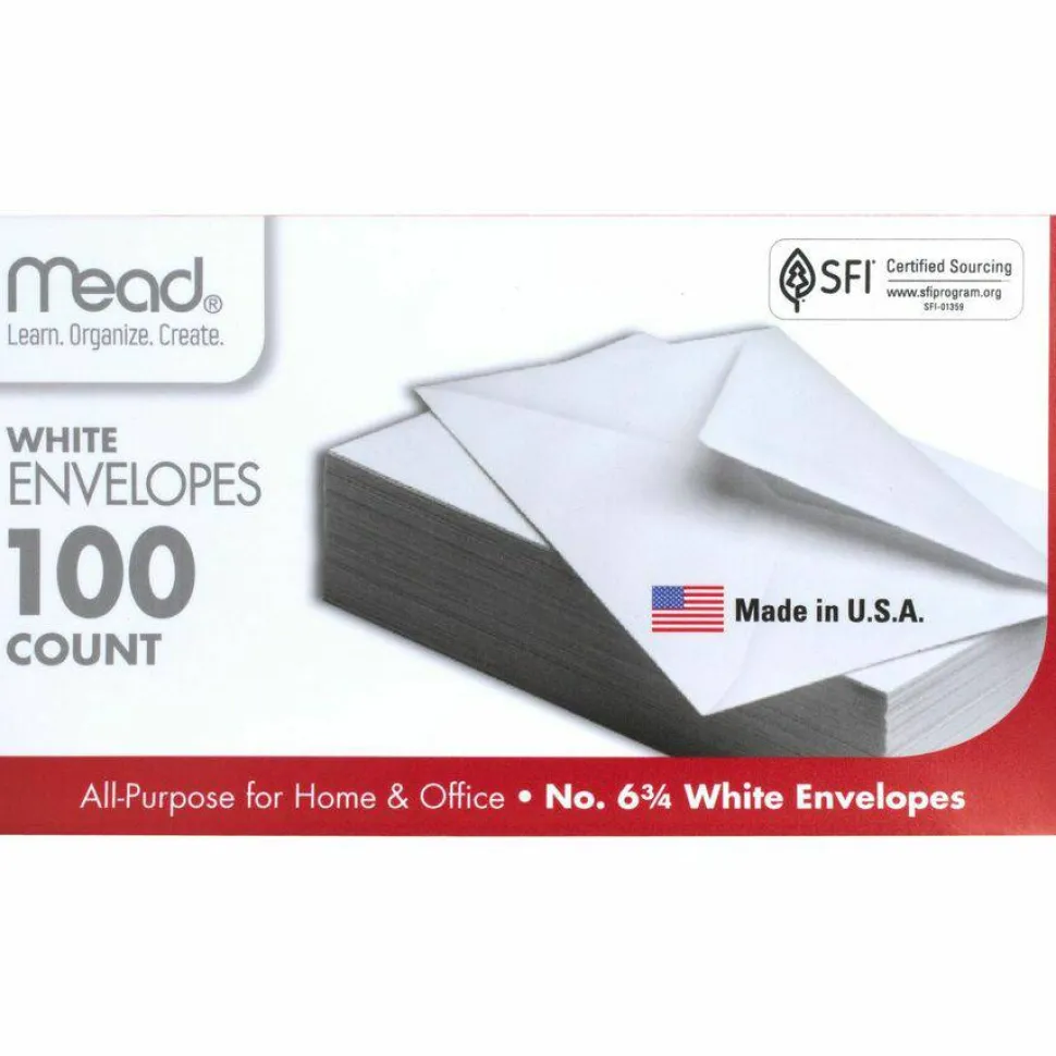 Mead Plain White Envelopes