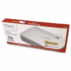 Mead Plain White Self-Seal Business Envelopes