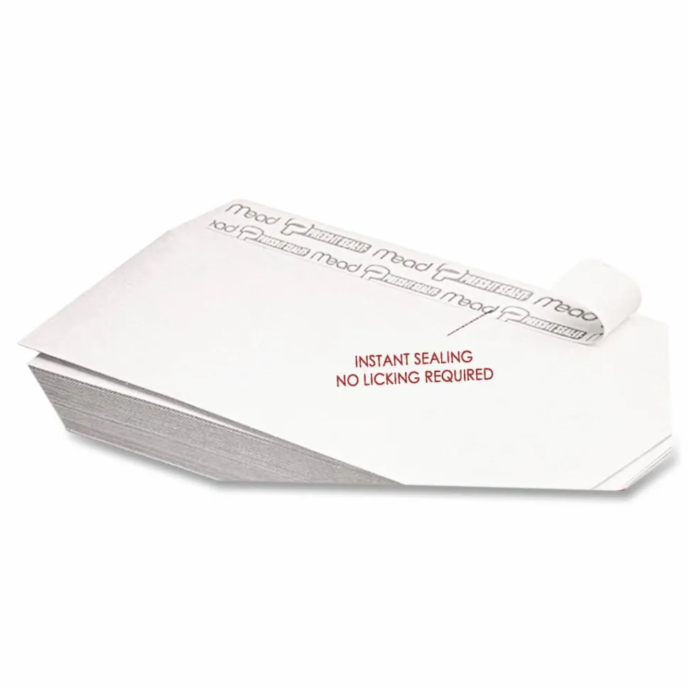Mead Plain White Self-Seal Business Envelopes