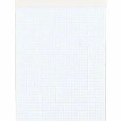 Mead Quad-Ruled Stiff-Backed Planning Pad, Letter Size, 8 1/2" x 11", Assorted Paper Colors, Pad Of 80 Sheets