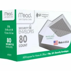 Mead White Security Envelopes - Security - #6 3/4 - 6 1/2