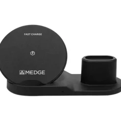 M-Edge 3-In-1 Charger For Apple Products, Black, CH-TRIP-P-B
