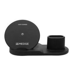 M-Edge 3-In-1 Charger For Apple Products, Black, CH-TRIP-P-B