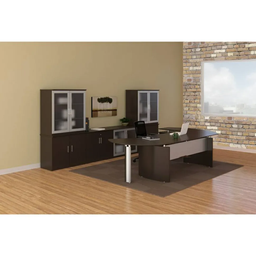 Medina Low Wall Cabinet with Glass Doors