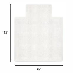 Medium Pile Chair Mat, Wide Lip, Ramped Edge, 45