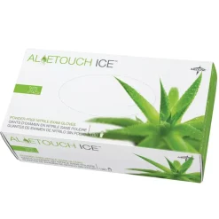 Medline AloeTouch Ice Nitrile Gloves, X-Large, Clear, Box Of 180