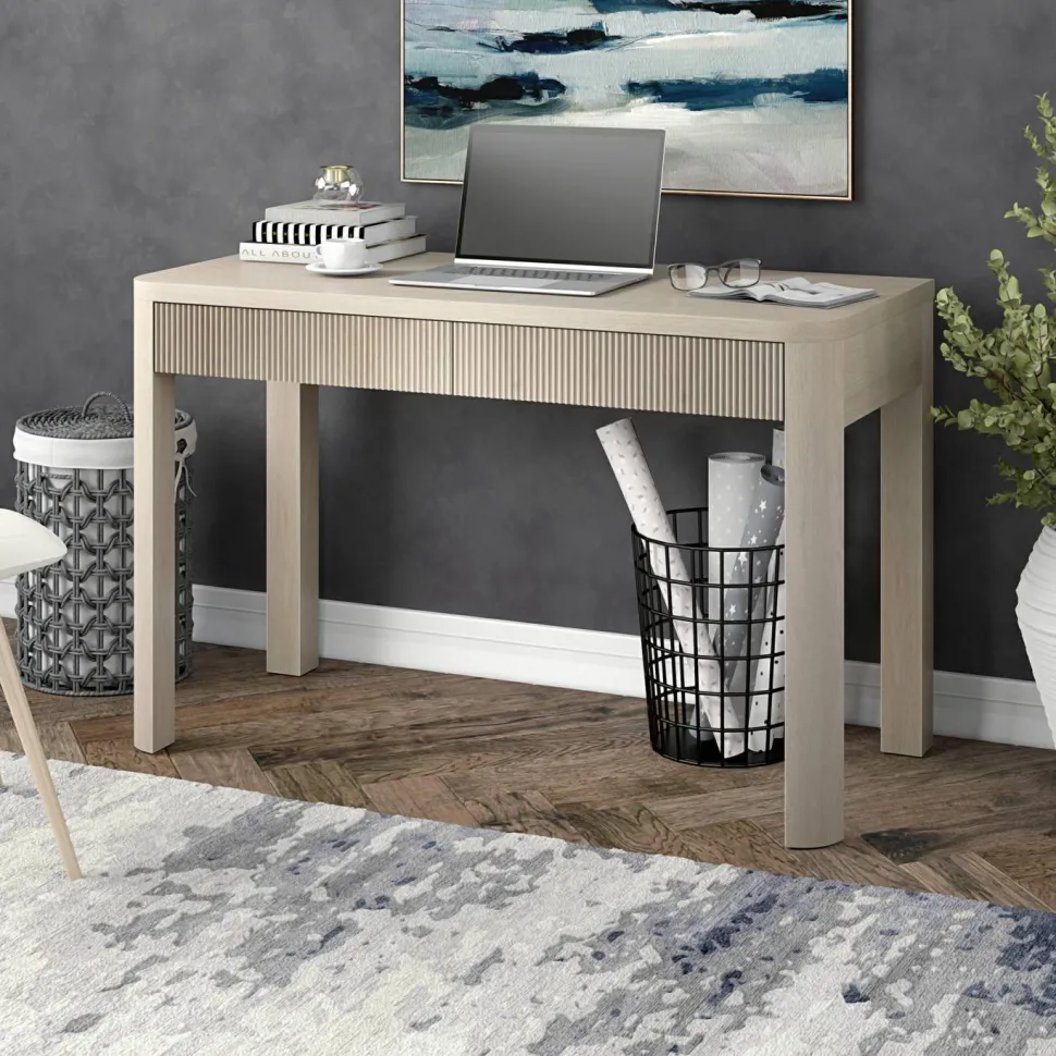 Mendoza 48'' Wide Rectangular Desk in Alder White
