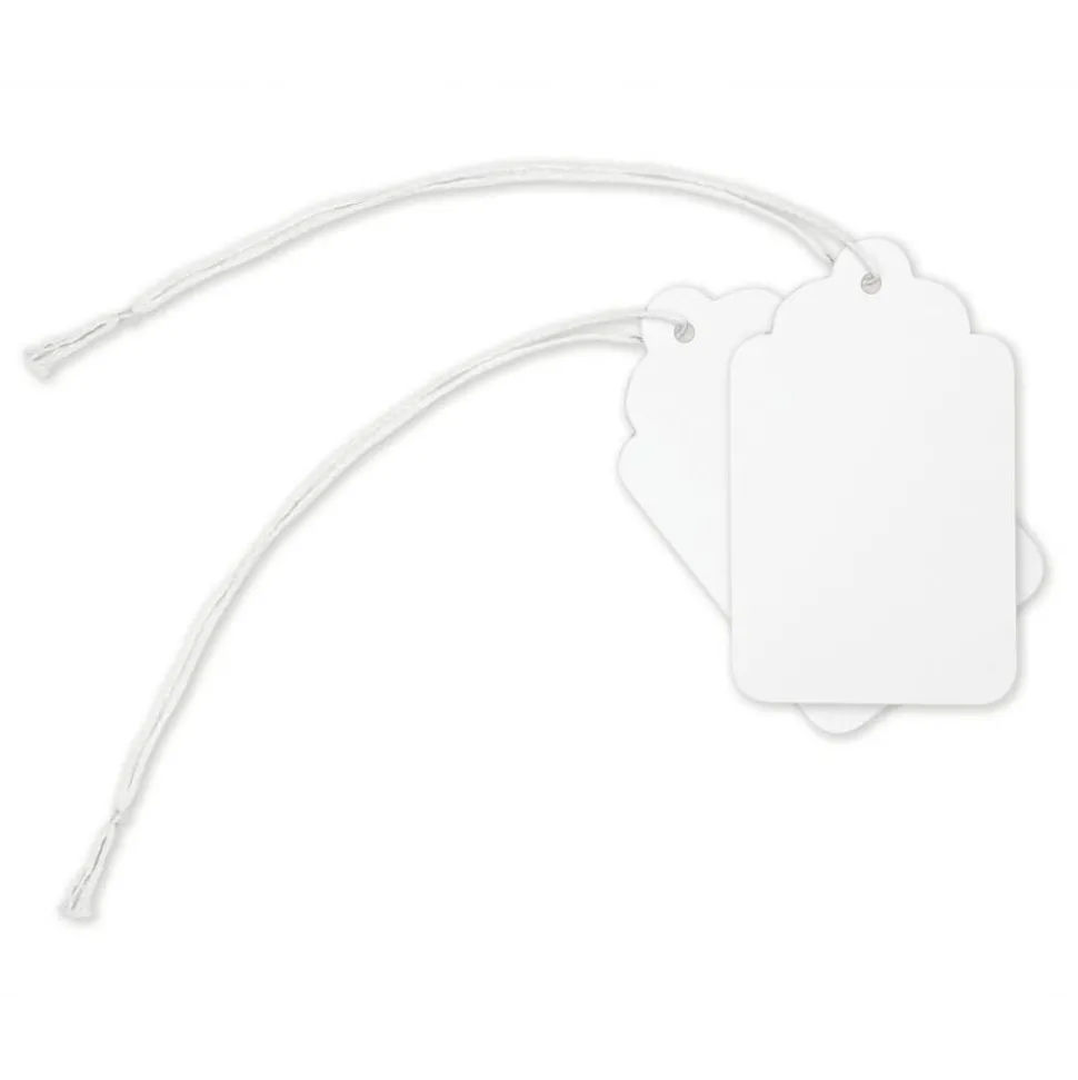Merchandise Tags, Size 2, 0.75" x 1.13", White, Pack Of 100
