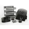 Mesh Oval Desk Organizer, Black