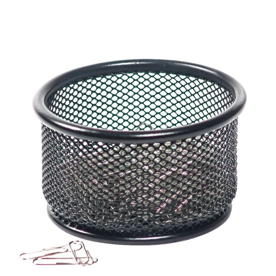 Mesh Paper Clip Holder, Black