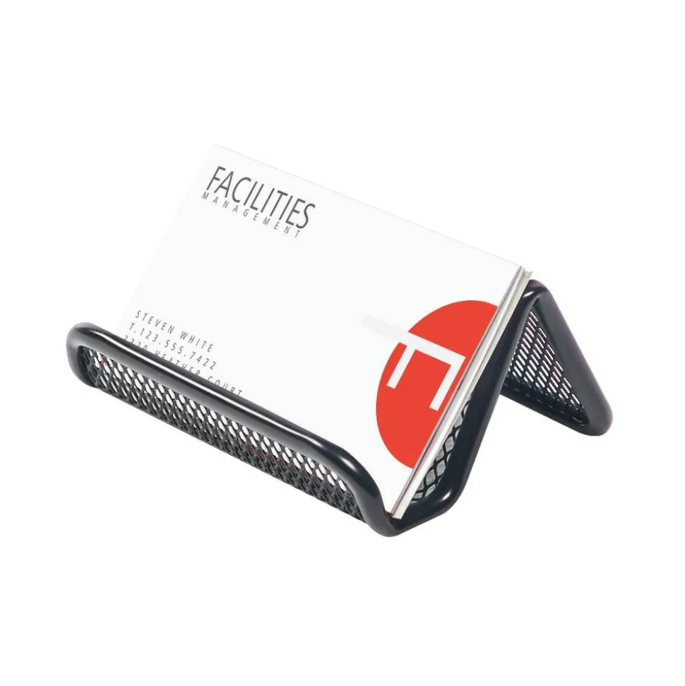 Mesh Business Card Holder, Black