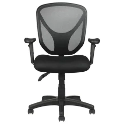 MFTC 200 Ergonomic Mesh Mid-Back Task Office Chair, Black, BIFMA Compliant
