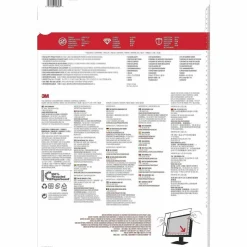 3M High Clarity Privacy Filter for Monitors, 24" Full Screen, 16:9 Aspect Ratio, Reduces Blue Light