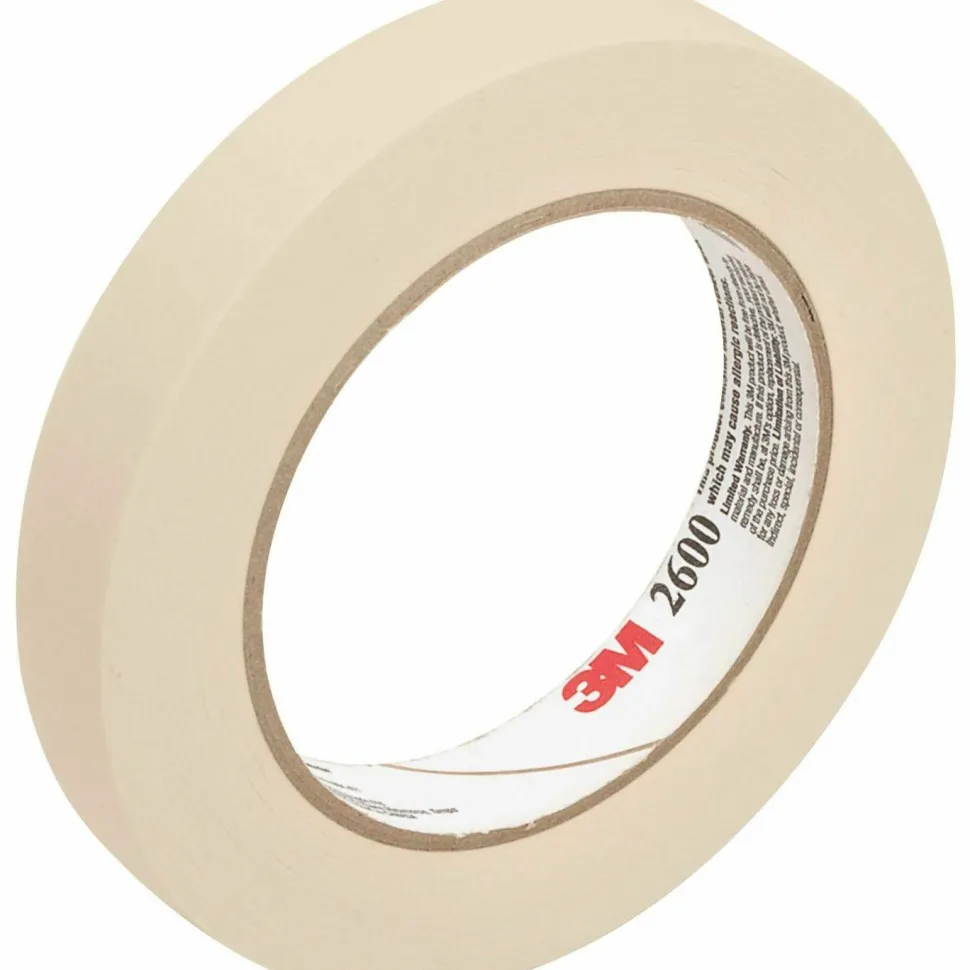 3M Highland Masking Tape, Tan, 3/4" x 60 Yd., Pack Of 12