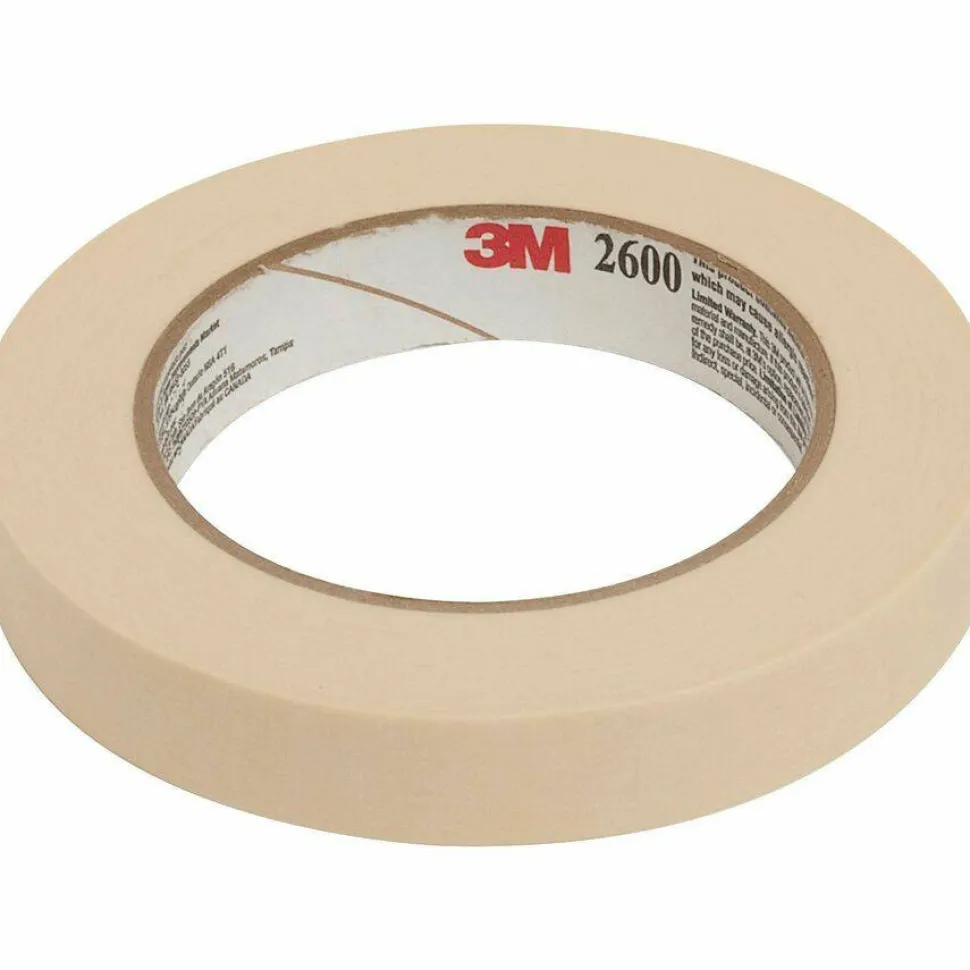 3M Highland Masking Tape, Tan, 3/4" x 60 Yd., Pack Of 12