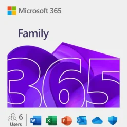 Microsoft 365 Family - Subscription - 30 Device, 6 User - 1 Year