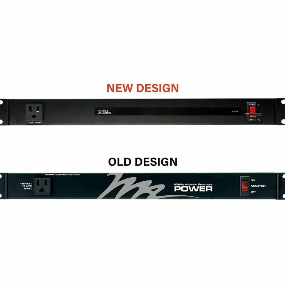 Middle Atlantic PD Rack Mount Power Distribution Unit - 15 Amp, 9 Outlet Rack Mount PDU - Basic Surge Protection