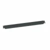 Middle Atlantic 1RU Blank Rack Panel - Steel and Flanged Blanking Panel - Flat Black Powder Coat