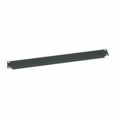 Middle Atlantic 1RU Blank Rack Panel - Steel and Flanged Blanking Panel - Flat Black Powder Coat