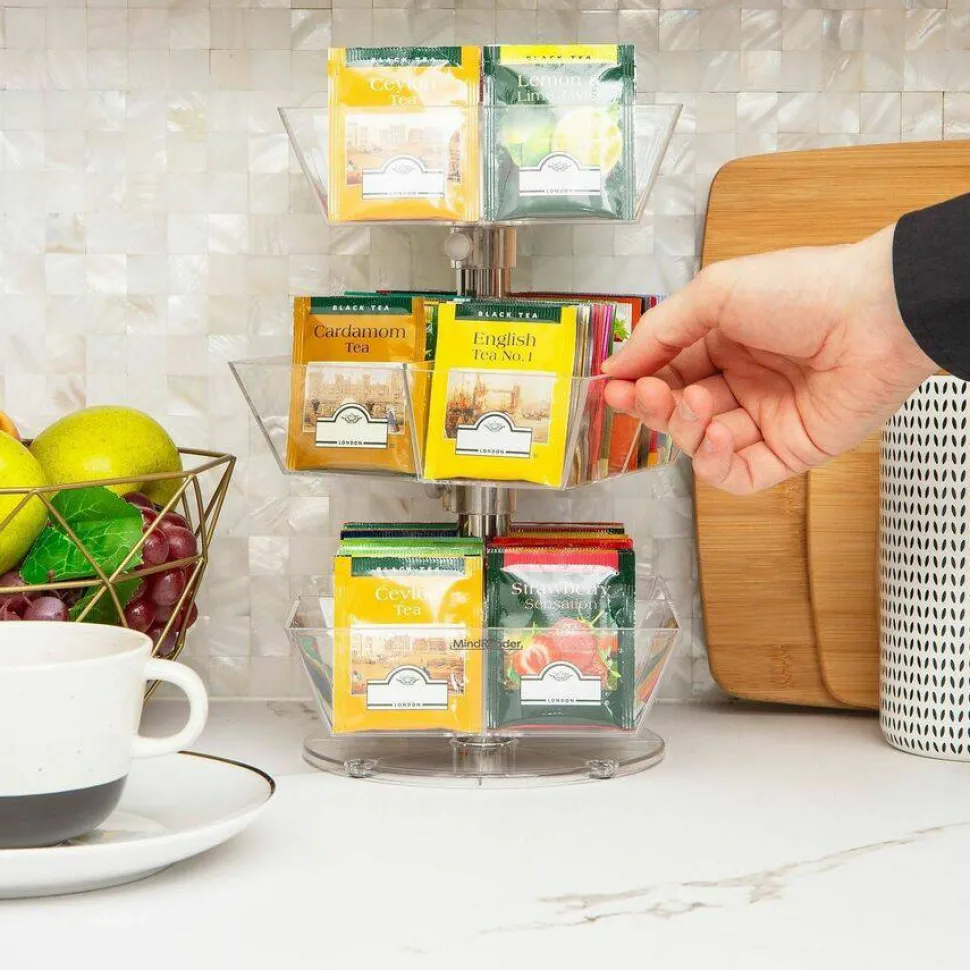 Mind Reader Anchor 12-Compartment Tea Carousel