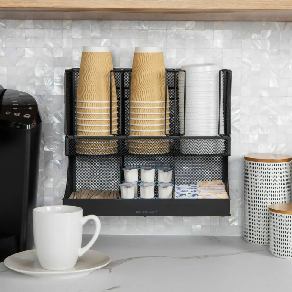 Mind Reader 6-Compartment Coffee Condiment Organizer