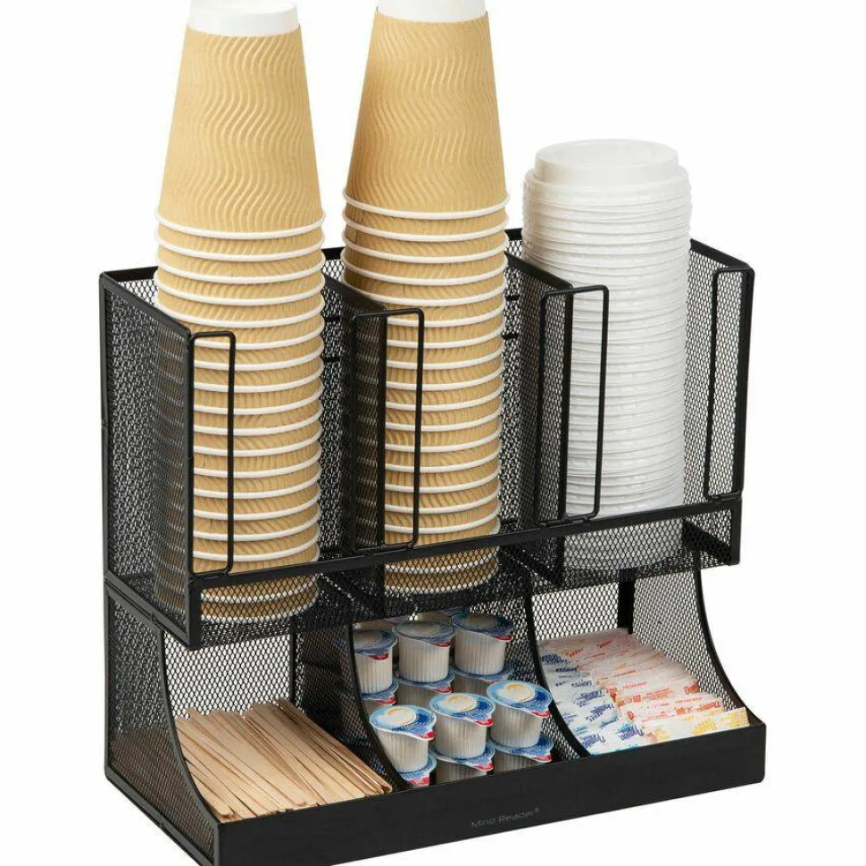 Mind Reader 6-Compartment Coffee Condiment Organizer
