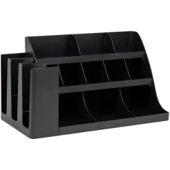 Mind Reader 14-Compartment/3-Tier Coffee Cup And Condiment Countertop Organizer, 12-1/2