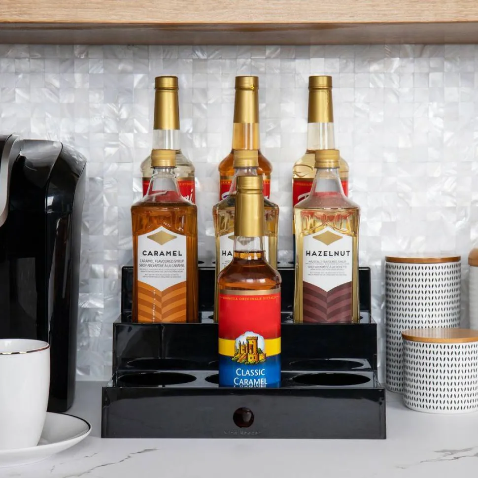Mind Reader 9-Compartment Nested Syrup Bottle Holder