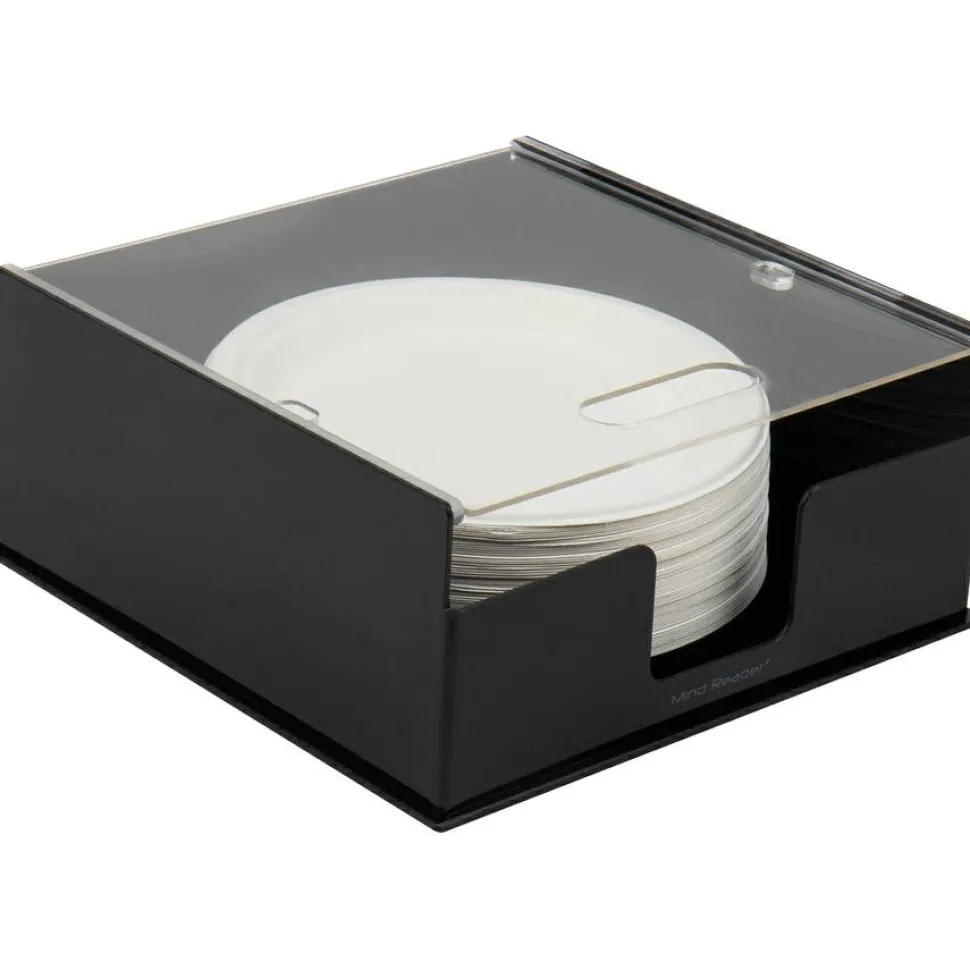Mind Reader Foundation Covered Plate Dispenser